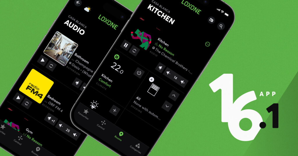 Novinky v Loxone: aplikácia 16.1 a audio kábel